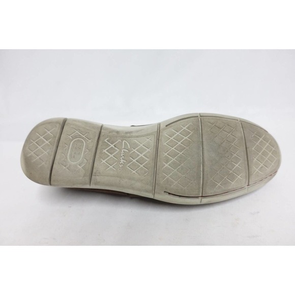 CLARKS Venetian Brown Sz 12 M Men Nubuck Driving Moccasin Loafers - Picture 6 of 10